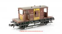 377-530 Graham Farish BR 20T Brake Van BR Bauxite (TOPS) 'Air Piped' - Weathered